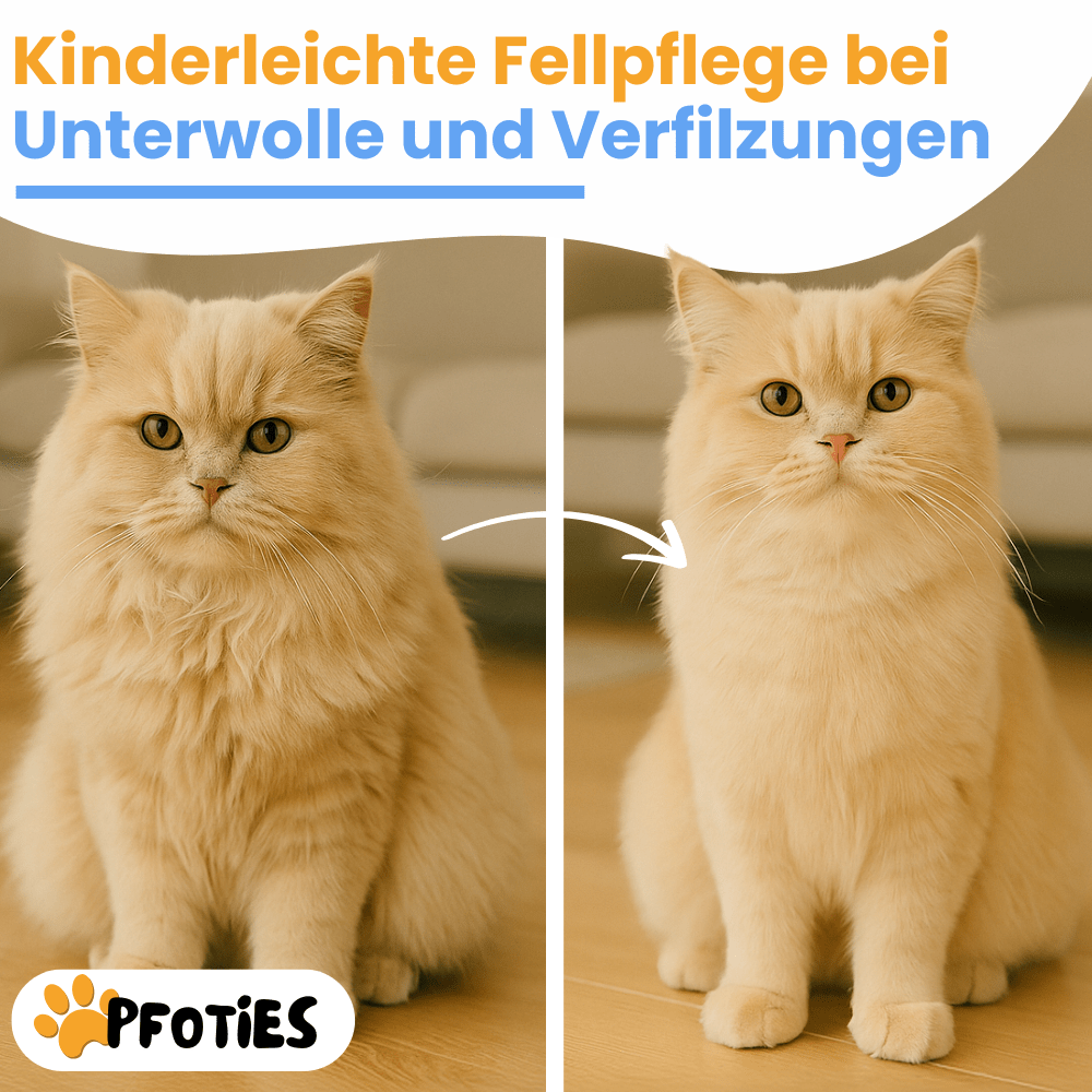 Fellklick Bürste – Entfernt Unterwolle & Verfilzungen sanft