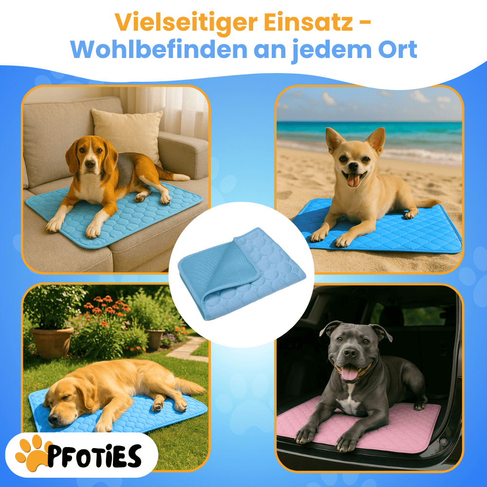 PfotenCool_Kuehlmatte_Hunde_Pfoties_Einsatzgebiete