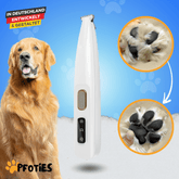 4in1 PfotenTrimmer von Pfoties – sicherer Trimmer mit runder Sicherheitsklinge für präzise Pflege. Ideal für empfindliche Körperstellen bei Hunden und Katzen, sanft & ohne Ziepen.