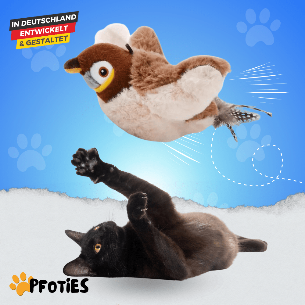 Flatternder Wundervogel - Interaktives Katzenspielzeug