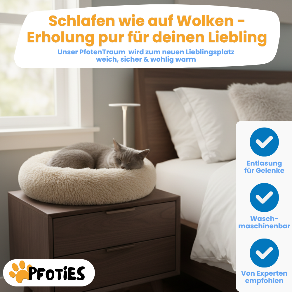 Katzenbett PfotenTraum - Schlafen wie auf Wolken
