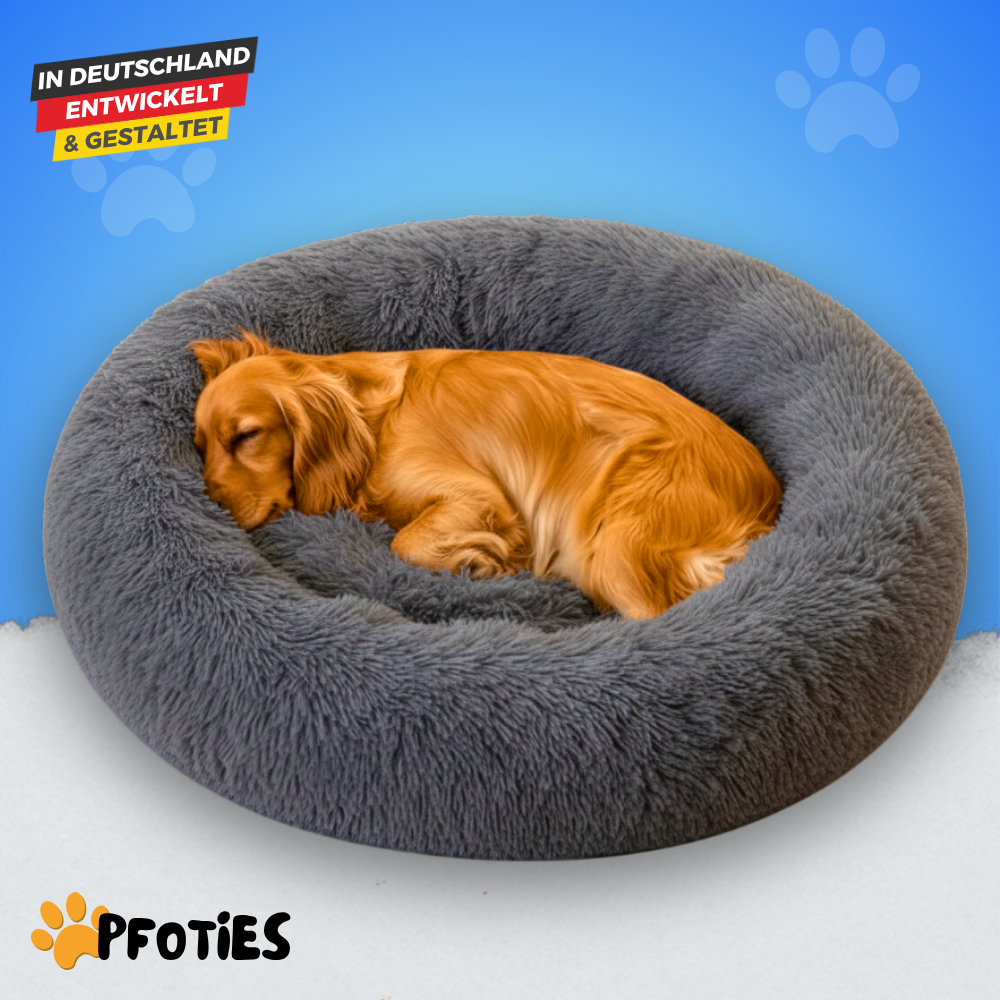 Orthopdisches Hundebett  Gelenkschonend, flauschig & waschbar |  PfotenTraum Pfoties
