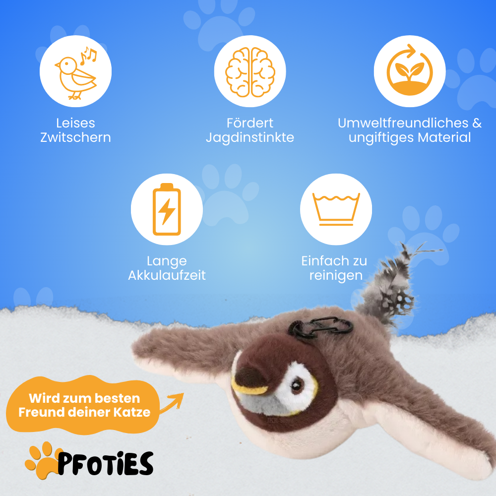 Wundervogel – Der flatternde Spielspaß für Katzen