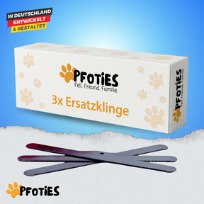 3x Ersatzklinge für die Fellbürste