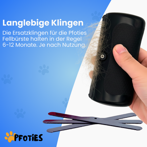 3x Ersatzklinge für die Fellbürste