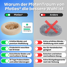 Hundebett PfotenTraum - Schlafen wie auf Wolken