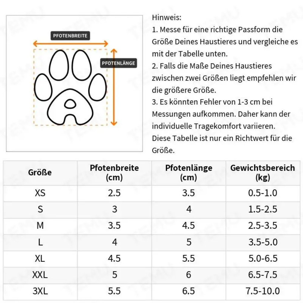 Pfotenschutz – Für saubere & warme Pfoten