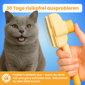Fellklick Bürste – Entfernt Unterwolle & Verfilzungen sanft