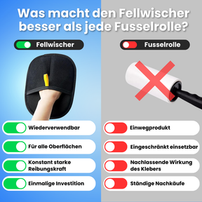 Fellwischer – Entfernt einfach Katzenhaare von überall