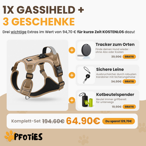 GassiHeld Anti-Zieh-Geschirr | Pfoties®