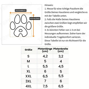 Pfotenschutz – Für saubere & warme Pfoten (4 Stk.)