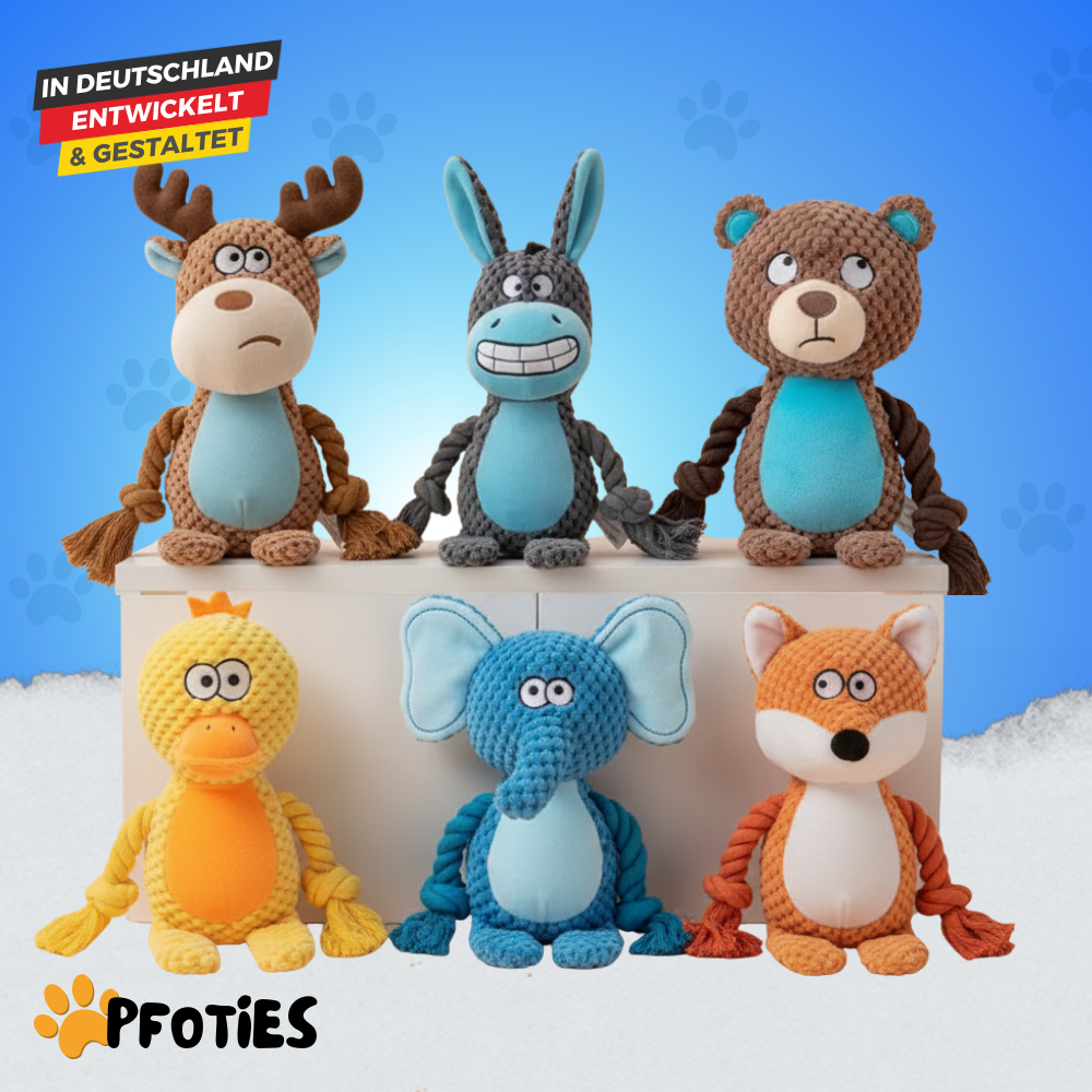 Plüschies - Zum zerren, kauen & lieben | Pfoties® Original