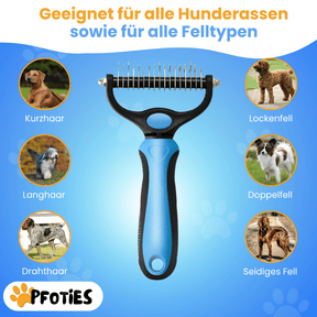 Fellzauber Bürste – Entfernt Unterwolle & Verfilzungen sanft
