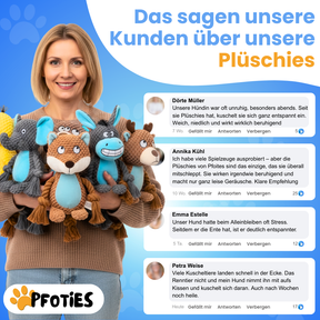Plüschies - Zum zerren, kauen & lieben | Pfoties® Original