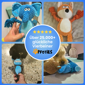 Plüschies - Zum zerren, kauen & lieben | Pfoties® Original